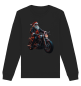 Preview: Weihnachtsmann Motorrad / Sweatshirt
