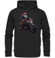 Preview: Weihnachtsmann Motorrad / Hoodie