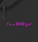 Preview: I'm a BIKER girl / Ladies Boxcut Hoodie