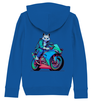 Sportbike Katze / Kids Hoodie
