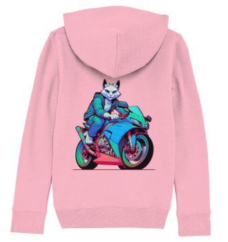 Sportbike Katze / Kids Hoodie