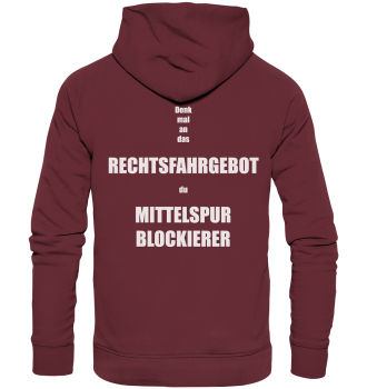 Mittelspurblockierer / Hoodie
