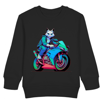 Sportbike Katze / Kids Sweatshirt