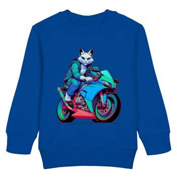 Sportbike Katze / Kids Sweatshirt