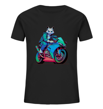 Sportbike Katze / Kids T-Shirt