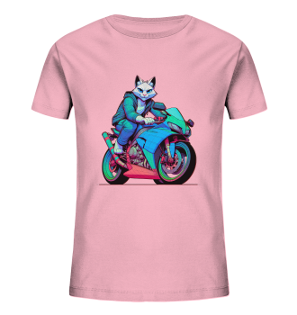 Sportbike Katze / Kids T-Shirt