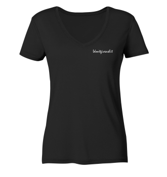 I don't give a shit / Ladies V-Neck T-Shirt