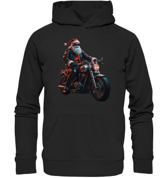 Weihnachtsmann Motorrad / Hoodie