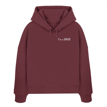 I'm a BIKER / Ladies Boxcut Hoodie