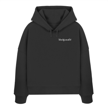 I don't give a shit / Ladies Boxcut Hoodie