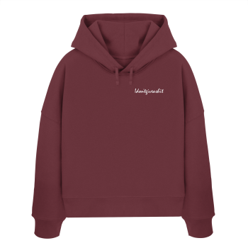 I don't give a shit / Ladies Boxcut Hoodie