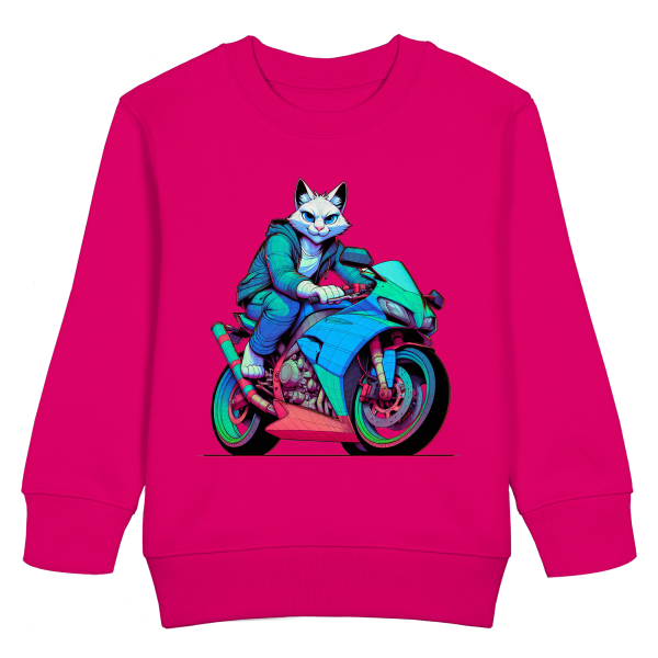 Sportbike Katze / Kids Sweatshirt