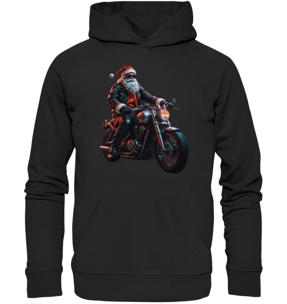 Weihnachtsmann Motorrad / Hoodie