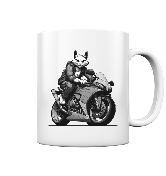 Sportbike Katze / Tasse