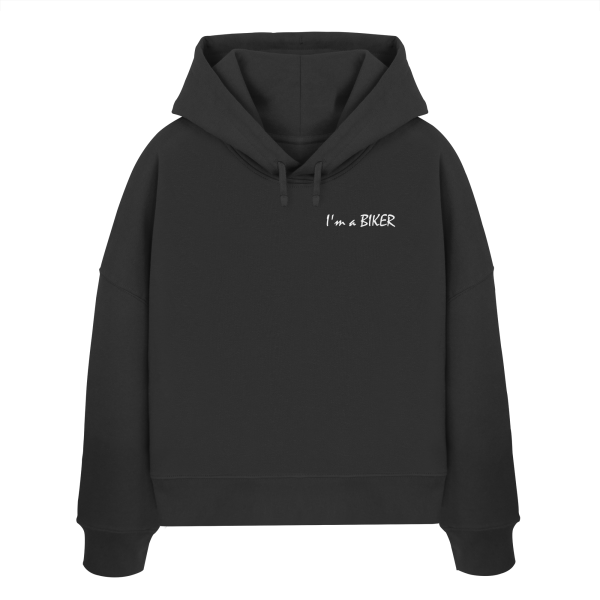 I'm a BIKER / Ladies Boxcut Hoodie