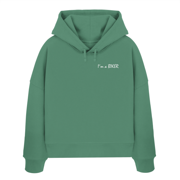 I'm a BIKER / Ladies Boxcut Hoodie