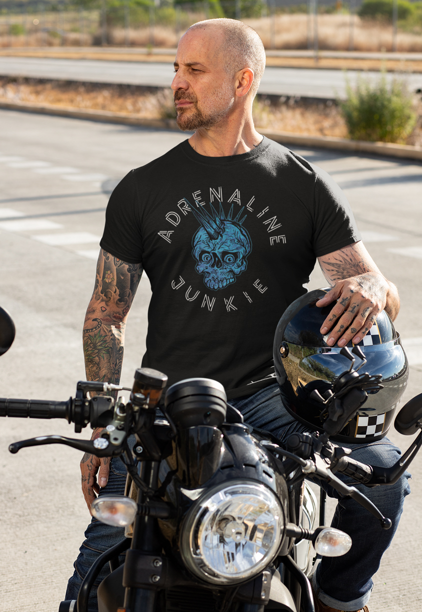 John TShirt Adrenaline black bike